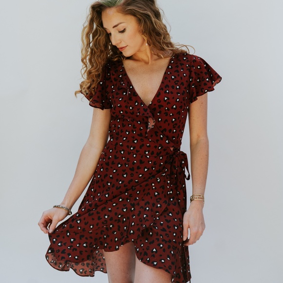 Dresses & Skirts - Wild Heart Wrap Dress - NWT
